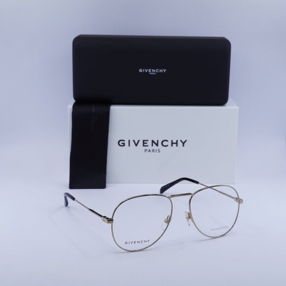 Final Price! Givenchy GV0117 0J5G 00 Gold Eyeglasses 55mm - Picture 4 of 9